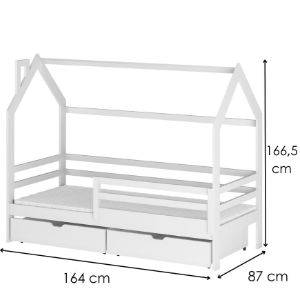 Obrazek Łóżko Domek Lila 80x160 white