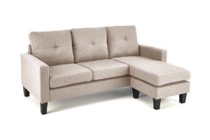 Obrazek Sofa z podnóżkiem Sally beżowy