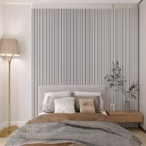 Obrazek Akustyczne lamele na filcu biały 21x300x2650mm