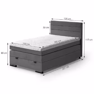 Obrazek Łóżko Teddy 120x200 Mono 247