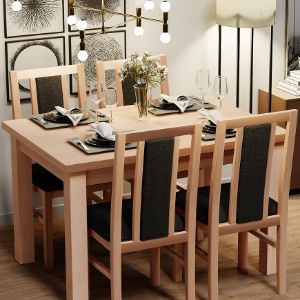 Obrazek Zestaw stół i krzesła KPL 1+4 BOSS 14 grandson/czarny