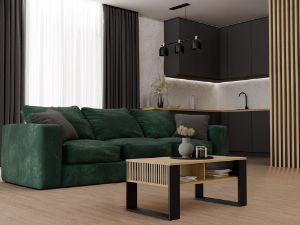 Obrazek Stolik kawowy Hart 2P Slim dąb artisan/czarny