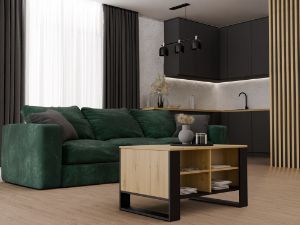 Obrazek Stolik kawowy 4P dąb artisan/czarny