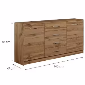 Obrazek Komoda DUO 2D4S dąb wotan