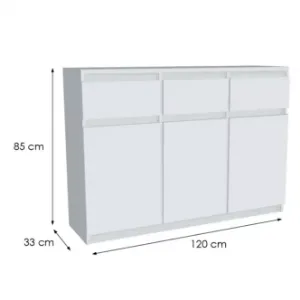 Obrazek Komoda Merg 3D3S biała