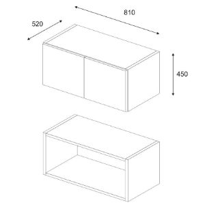 Obrazek Nadstawka do Szafy Pino 2 biała