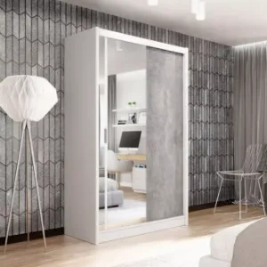 Obrazek Szafa Stone 150 biały/beton