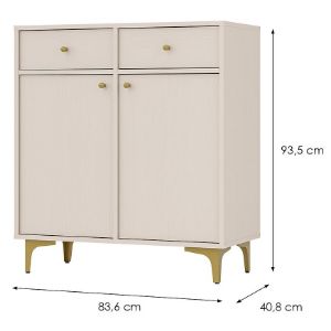 Obrazek Komoda Tokyo 1 2F 2S beż piaskowy 826