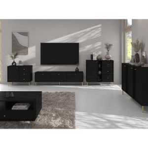 Obrazek Komoda Tokyo 2 3D czarny grafit 823