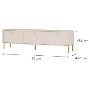 Obrazek Szafka RTV Tokyo 2 3K beż piaskowy 303