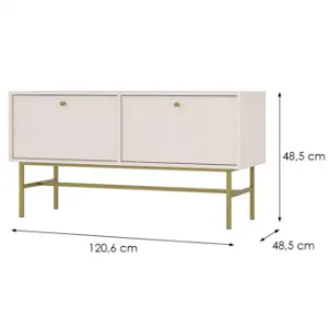 Obrazek Szafka RTV Tokyo 3 2K beż piaskowy 302