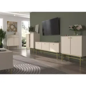 Obrazek Szafka RTV Tokyo 3 2K beż piaskowy 302