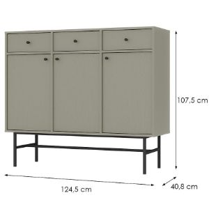 Obrazek Komoda Tokyo 3 3F 3S eucaliptus 827