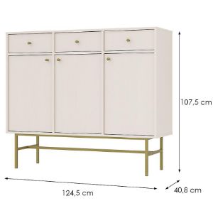 Obrazek Komoda Tokyo 3 3F 3S beż piaskowy 827