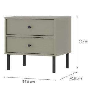 Obrazek Stolik Nocny Tokyo 2 2S eucaliptus 801