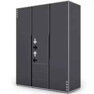 Obrazek Garderoba Matrix 3D grafit/biały