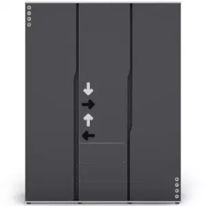 Obrazek Garderoba Matrix 3D grafit/biały