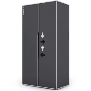 Obrazek Garderoba Matrix 2D grafit/biały