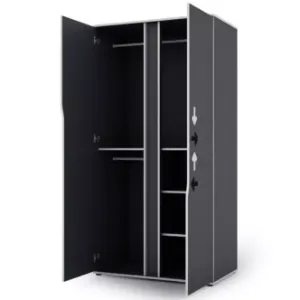 Obrazek Garderoba Matrix 2D grafit/biały