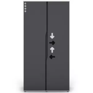 Obrazek Garderoba Matrix 2D grafit/biały