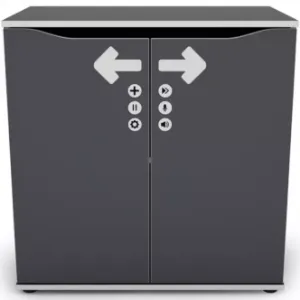 Obrazek Komoda Matrix 75 2D grafit/biały