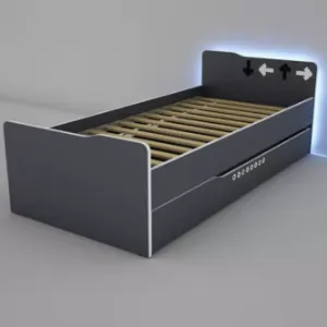 Obrazek Łóżko Matrix 90 grafit/biały