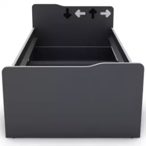 Obrazek Łóżko Matrix 90 grafit/biały