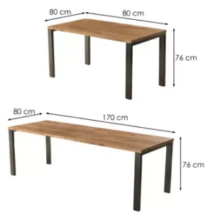 Obrazek Stół rozkładany Garant-170 dąb craft złoty