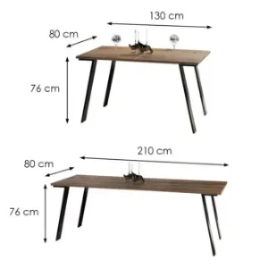 Obrazek Stół rozkładany Liwia 210 dąb monastery