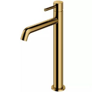 Obrazek Bateria umywalkowa wysoka złota Y