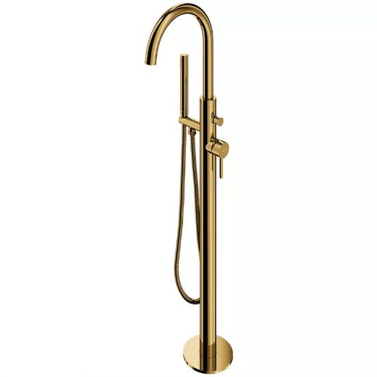 Obrazek Bateria wannowa wolnostojąca złota Y