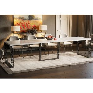 Obrazek Stół rozkładany Ewerest 330 biały połysk