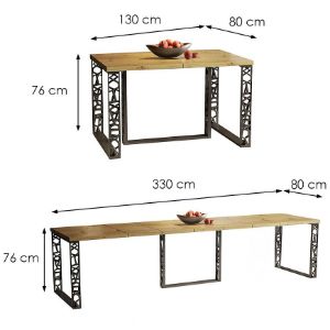 Obrazek Stół rozkładany Ewerest 330 dąb artisan