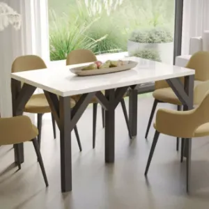 Obrazek Stół rozkładany Dunaj-240 biały połysk