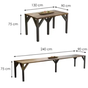 Obrazek Stół rozkładany Dunaj-240 dąb monastery