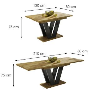 Obrazek Stół rozkładany Lara 210 dąb artisan