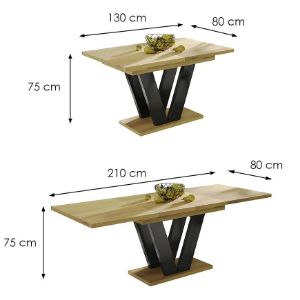 Obrazek Stół rozkładany Lara 210 dąb natura