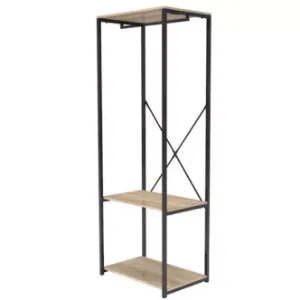 Obrazek Wieszak z półkami 9327 naturalny/czarny