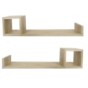 Obrazek Półki wiszące 2 szt. PD230816 naturalne drewno