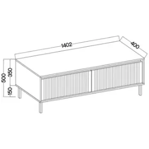 Obrazek Szafka RTV Osaka 302 2S dąb evoke