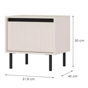 Obrazek Szafka nocna Osaka 801 1S beż piaskowy