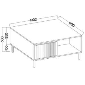 Obrazek Stolik Kawowy Osaka 201 2S beż piaskowy