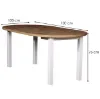 Obrazek Stół St-56 100+2x40 Wotan/Biały