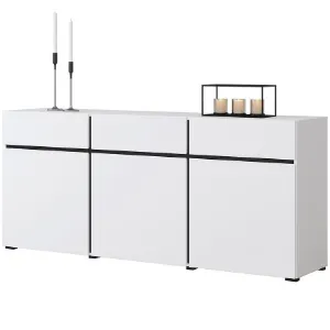 Obrazek Komoda Cross3d3s Biały/Czarny