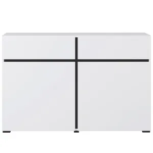 Obrazek Komoda Cross2d2s Biały/Czarny