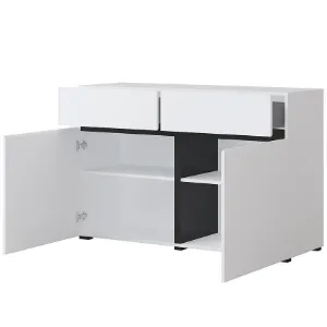 Obrazek Komoda Cross2d2s Biały/Czarny