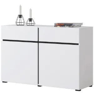 Obrazek Komoda Cross2d2s Biały/Czarny