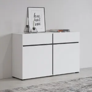 Obrazek Komoda Cross2d2s Biały/Czarny