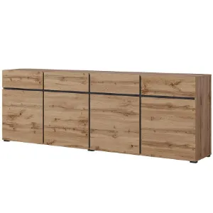 Obrazek Komoda Cross4d4s Dąb Wotan/Czarny