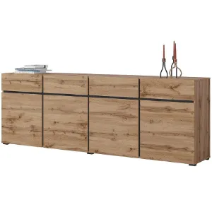 Obrazek Komoda Cross4d4s Dąb Wotan/Czarny